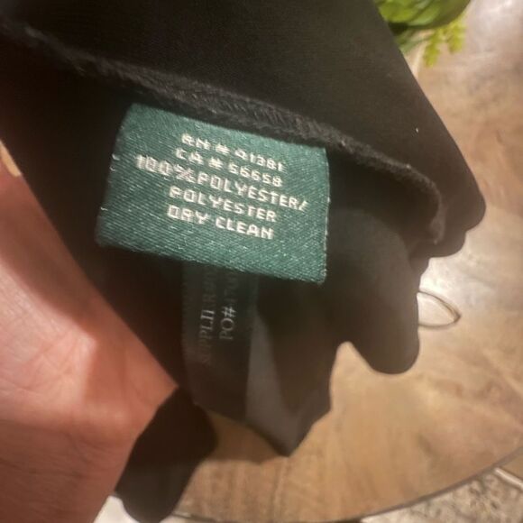 Lauren Ralph Lauren black one shoulder mock turtleneck dress, size 14 - Picture 11 of 11